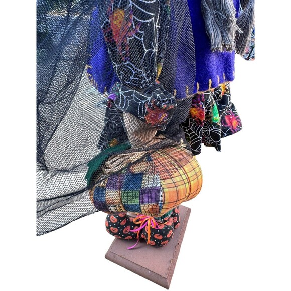 Vintage Halloween Witch standing figure vintage Handmade Rustic Farmhouse 25”H - Picture 6 of 9